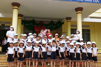 Trải nghiệm ” Tham quan trường tiểu học Tô Hiệu của trẻ 5 tuổi”